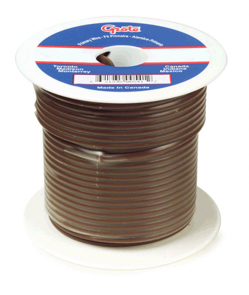 General Purpose Thermo Plastic Wire, Primary Wire Length 25', 10 Gauge